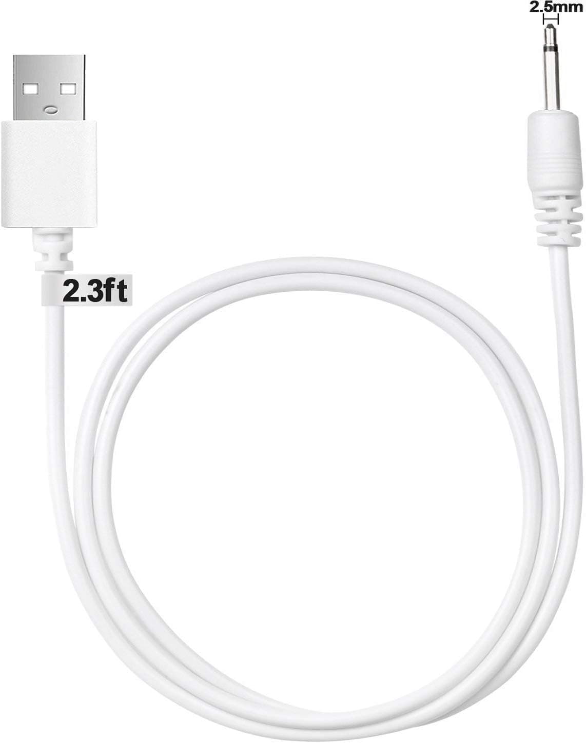 Pheiho Charging Cable, DC Charge Cord for Massager Wand, Rechargeable Charge Cord Work with Universal USB Power Supply, Replacement USB Adapter Cord