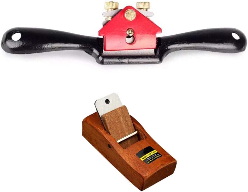 Adjustable SpokeShave with Flat Base and Metal Blade for Wood Craft, Smooth planes woodworking,Premium Hand Tool for Wood Craver, perfect Manual tool for Wood Working(1pc metal and 1pc wood)