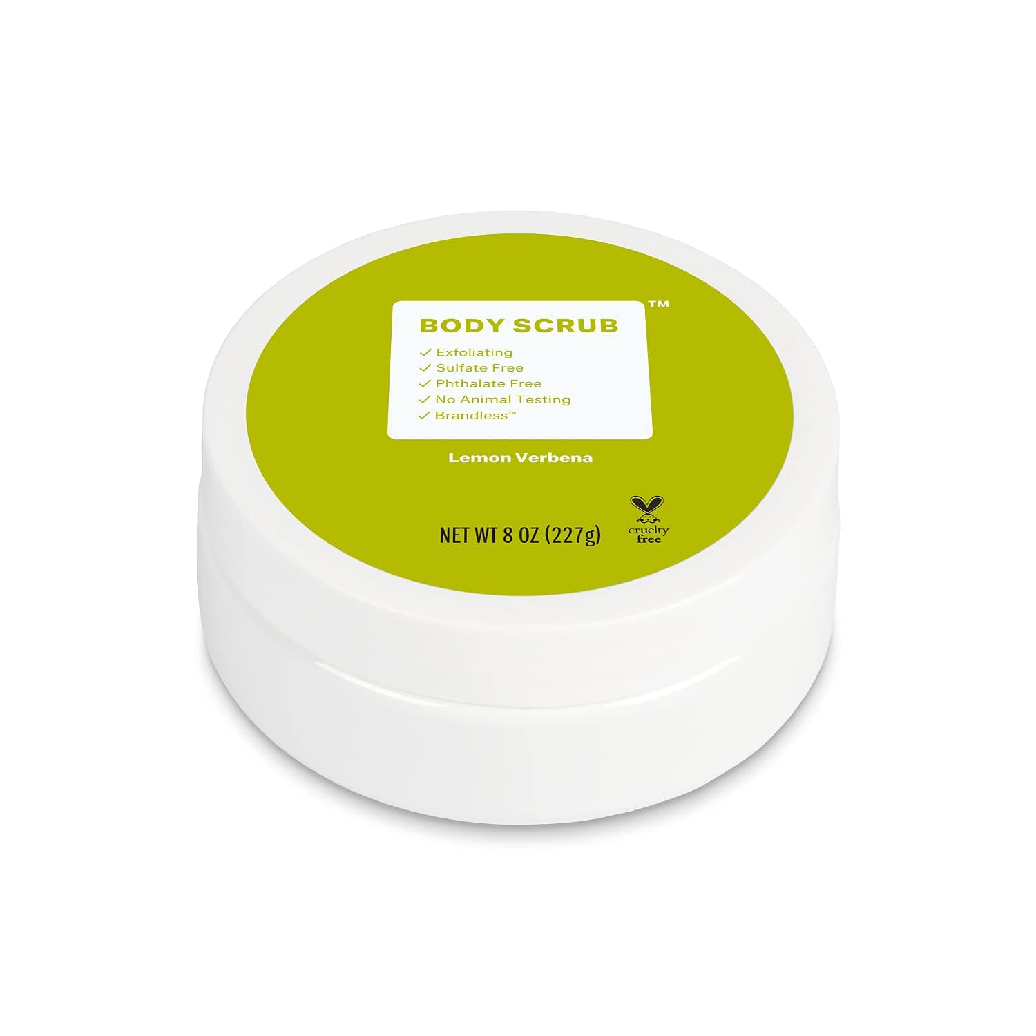 Brandless Salt and Sugar Exfoliating Body Scrub | Hydrating Lemon Extract Body Scrub | Exfoliating Body Scrub with Soothing and Refreshing Lemon | Clean Body Scrub for All Skin Types | Paraben, Phthalate, Sulfate and Cruelty Formula | 8 fl oz