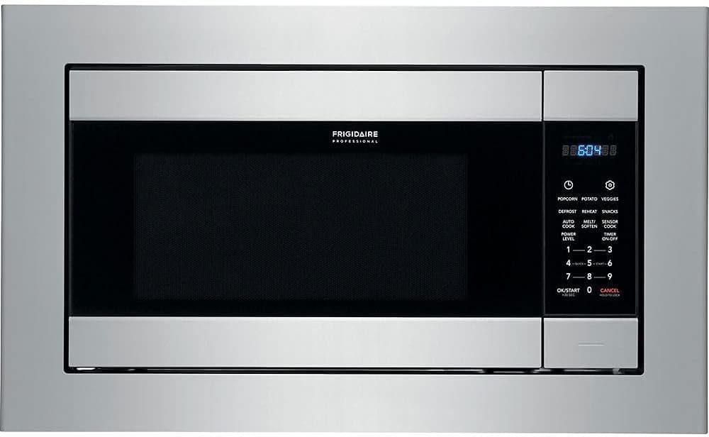 Frigidaire Professional FPMO227NUF 24 Built-In Microwave with 2.2 cu. ft. Capacity 1200 Watts PowerSense Melt Setting Adjustable Timer and Auto Defrost in Smudge Proof Stainless Steel