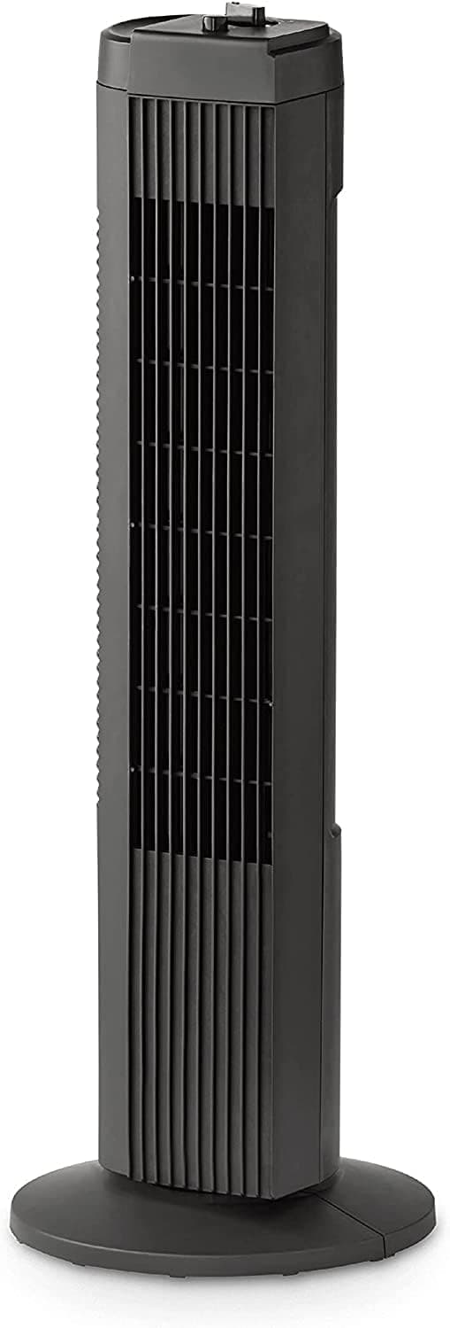 Mainstays 28” Black Tower Fan Model FZ10-19MB for Space Saving Slim Design Saves Energy (Renewed) (Black)