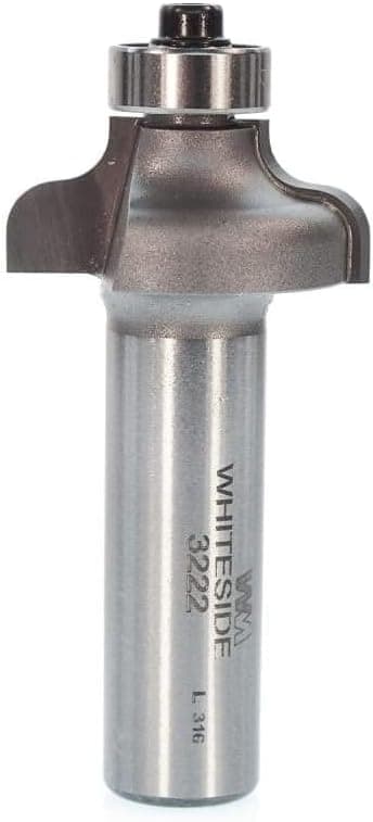 Whiteside Router Bits 3222 Ogee Bit with 5/32-Inch Radius, 1-1/8-Inch Large Diameter and 1/2-Inch Cutting Length