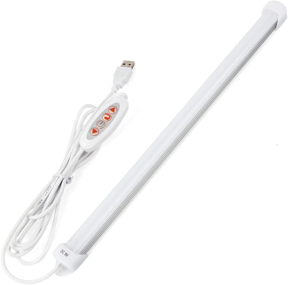 LeDengLux Dimmable LED Under Cabinet Lighting,USB,Memory Function,7W 600LM Under Counter Lighting,3 Colors in one LED Light Fixture,3000K,4000K,6000K,3M and Magnet Mounted,Aluminum,20inch,Pack 1
