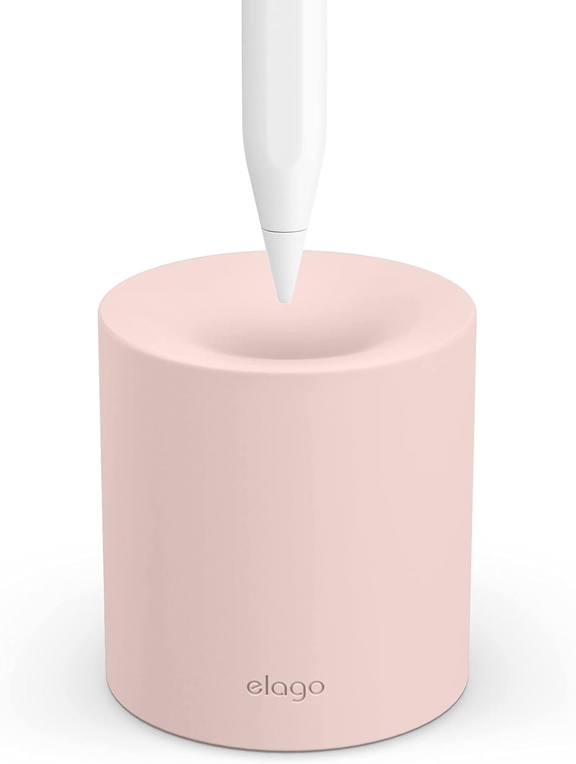 elago Pencil Stand Compatible with Apple Pencil 1st, 2nd Generation and Any Tablet Stylus with or without Pencil Case or Sleeve, Durable Silicone Stand, Desk Organization, Tip Protection [Lovely Pink]