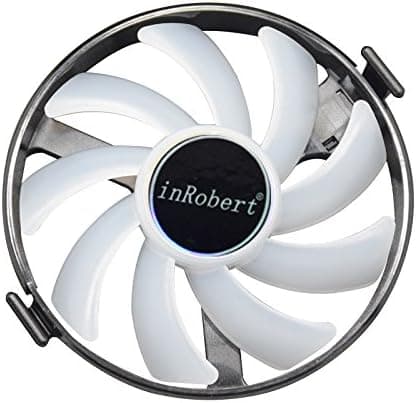 inRobert Hard Swap Fans GPU VGA LED Cooler Cooling Fan FDC10H12S9-C for XFX RX 460 470 480 Graphic Card (Blue LED)
