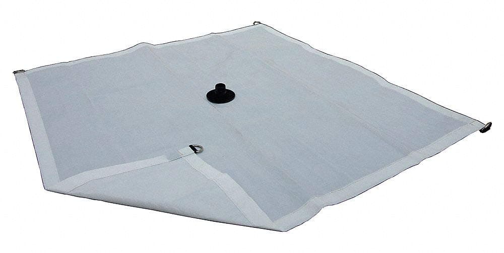 Industrial Grade 5WTZ6 Tarp, Fire Retardant Drainage, Poly, 3x3Ft