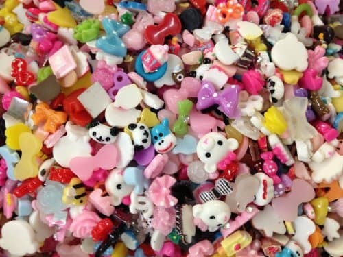 20pc Assorted Mini Size Bows, Panda, Cake, Chocolate, Monsters, Sundae, Cupcake, Teddy Bear, Floral, Donuts, Skulls, Candy & More Flat Back Resin Cabochons Nail ART Deco BONUS PEPPERLONELY Refrigerator Magnet