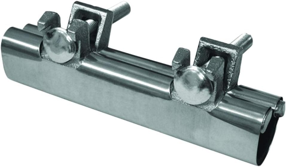 Eastman 1/2 Inch IPS Pipe Repair Clamp, 6 Inch Length, Stainless Steel, 45188
