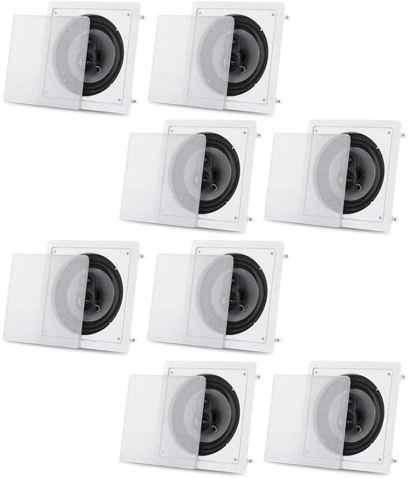 Acoustic Audio CS-I83S-4PR 300 Watt 8" 3-Way Home Theater in-Wall/Ceiling Speakers (4-Pair)
