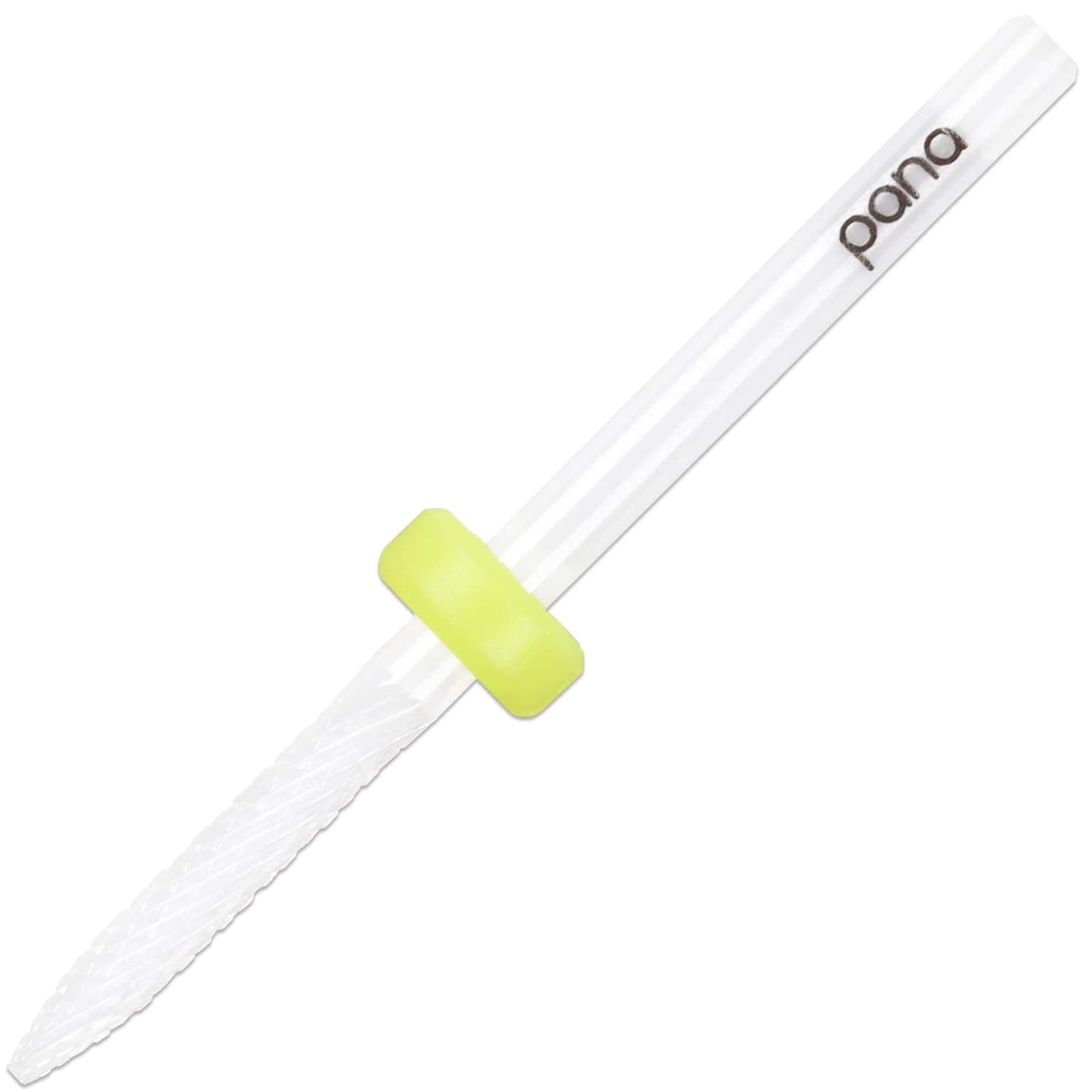 PANA 3/32" Under Nail Cleaner Ceramic White Nail Drill Bit for Manicure, Pedicure, and Acrylic (Grit: Extra Fine - XF, 1pc)