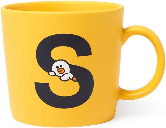 LINE FRIENDS Coffee Mug - SALLY Character One Size Ceramic Tumbler Cup, Grey