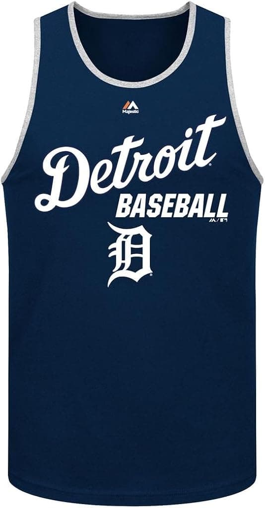 Majestic MLB Men's All of Destiny Tank Top (XXLarge, Detroit Tigers)