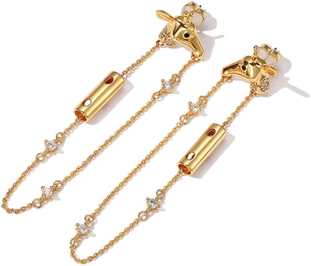 SOMUNS Statement Drop Earrings Gorgeous Colorful Giraffe-Shaped Dangle Earrings for Women Girls, Fashion Jewelry Gift for Mom,Girlfriends,Best Friends