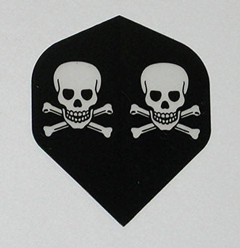 US Darts - 5 Sets (15 Flights) Skulls, Skull and Crossbones, Pirate Standard Dart Flights