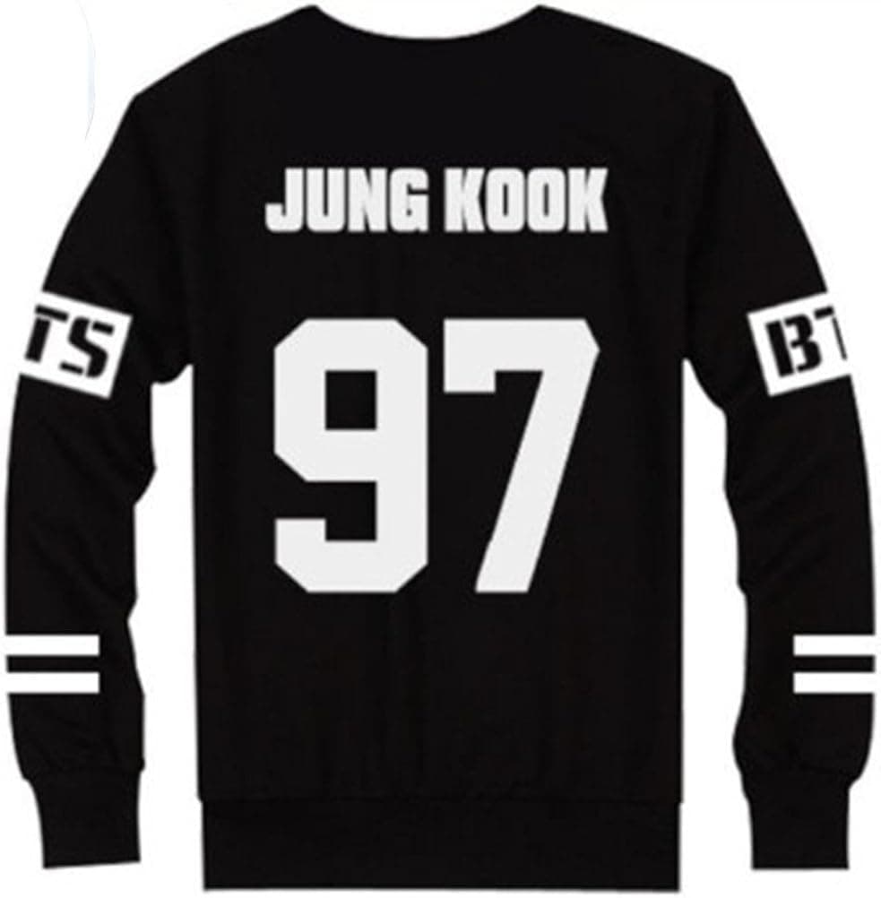 ALLKPOPER BTS Bangtan Boys Black Hoody Sweater Pullover