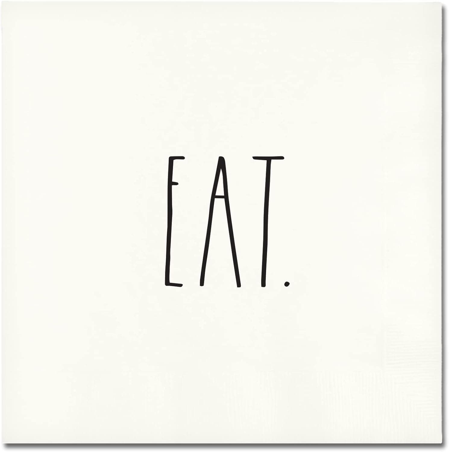 Rae Dunn Paper Lunch Napkins by Studio Oh! Pack of 40, 3-Ply Strong & Durable, Easy Cleanup - for Everyday & All Occasions - Eat