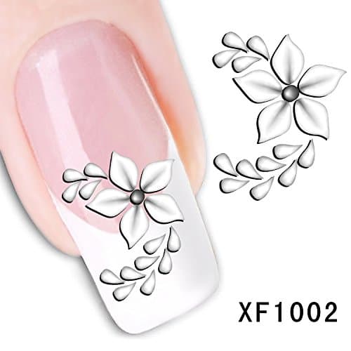 RayLineDo® 5X 3D Nail Art Tips Stickers False Nail Design Manicure Decals Nail Art Water Nail Art Decal/Tattoo/Sticker