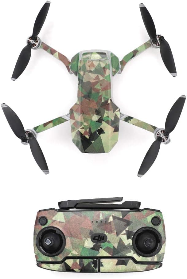 RCGEEK Stickers Set Drone and Controller Decals Facial Expression Skins Compatible DJI Mavic Mini Avoiding Birds Clashing,3 Styles DC02+MC02+SL02
