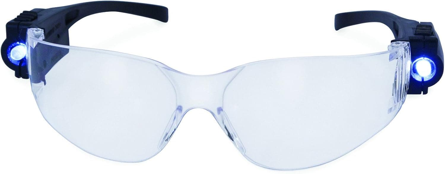 SPITS LED Lighted Rider Safety Glasses ANSI Z87.1+ OSHA Compliant
