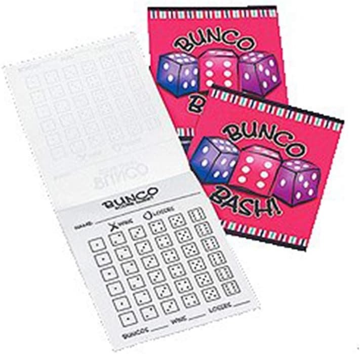 Bunco Score Sheets - 3 Separate Bunco Tablets with 50 Bunco Scoresheets Each - Total of 150 Bunko Score Sheetsr a Total of 50