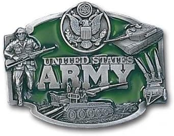 Army Buckle for Belt Military Belt Buckles Commemorative Collectibles, Patriotic Gifts for Men, Women, Teens, Veterans Great Gift Idea for Wife, Husband, Relative, Boyfriend, Girlfriend, Grandparent, Fiance or Friend. Perfect Christmas Stocking Stuffer or Veterans Day Gift Idea. Design: For Women or Men!