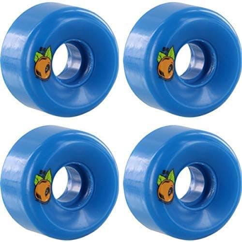OJ Wheels Keyframe Plain Jane Blue with Orange Skateboard Wheels - 54mm 87a (Set of 4)