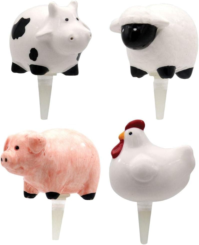 DEI Farm Animals Charmers, Set of 4, Mulitcolor