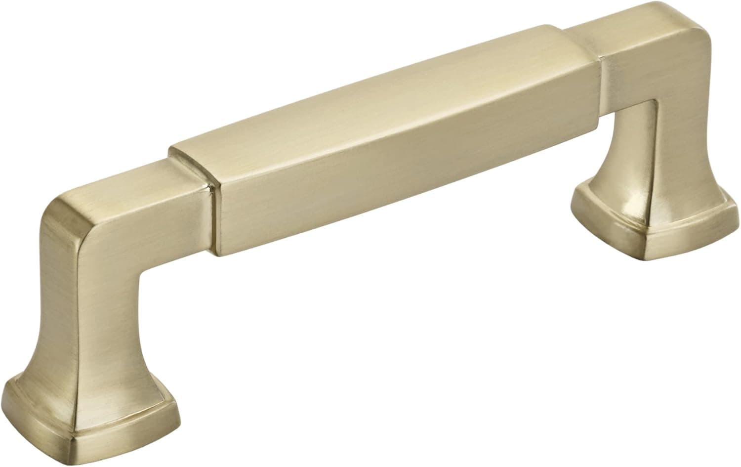 Amerock | Cabinet Pull | Golden Champagne | 3-3/4 inch (96 mm) Center to Center | Stature | 1 Pack | Drawer Pull | Drawer Handle | Cabinet Hardware