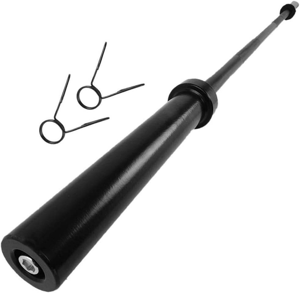 5Ft/6Ft/7Ft Olympic Weight Barbell Bar, Solid Iron Weightlifting Bar Strength Training Bars Workout Equipment Weight Bar for Lifting Home Gym Fitness Exercise, Suitable for 2 inch Plates