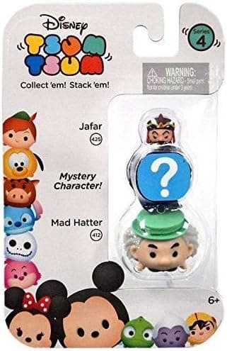 Disney Tsum Tsum Series 4 Jafar & Mad Hatter 1" Minifigure 3-Pack
