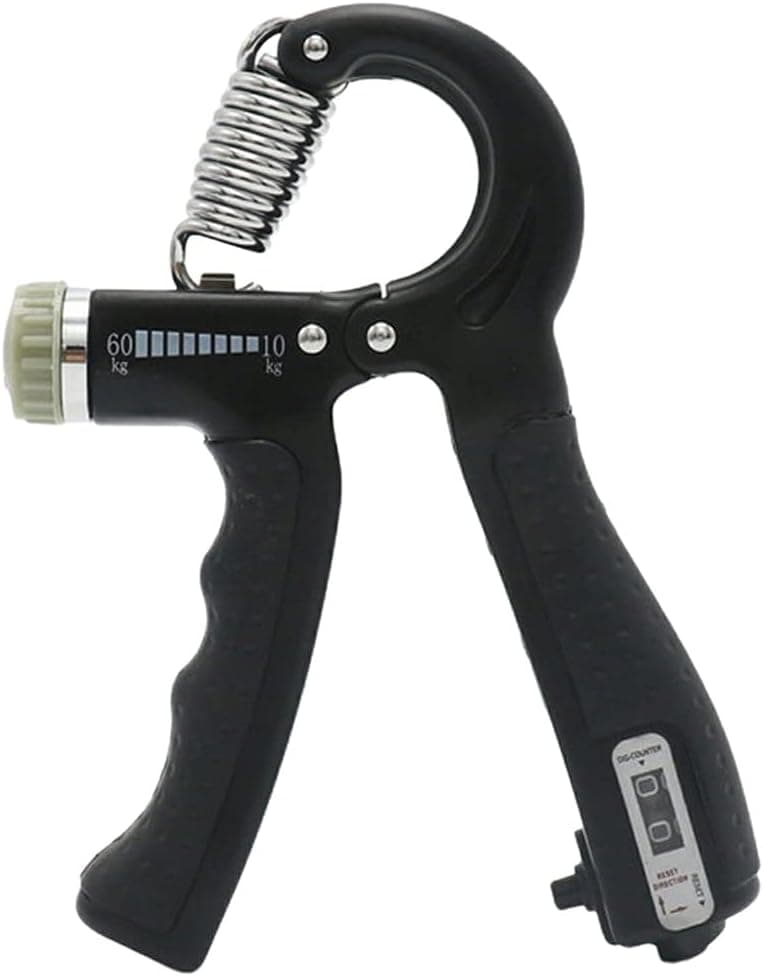 TOOFLEE Grip Strength Trainer - Hand Strengthener with Adjustable Resistance 22-132Lbs Forearm Exerciser, Wrist Strengthener, Workout Squeezer to Improve Grips, Black