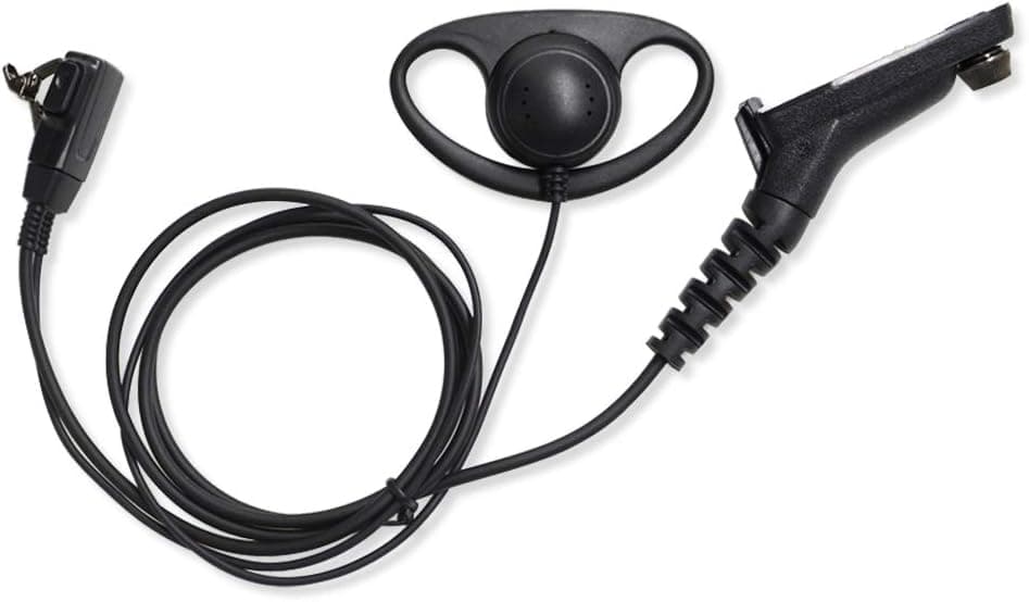 Tenq D Shape Earpiece Headset Mic for Motorola Xpr6500 Xpr6550 Xpr6580 Apx7000 Apx6000 Radio Security Door Supervisor