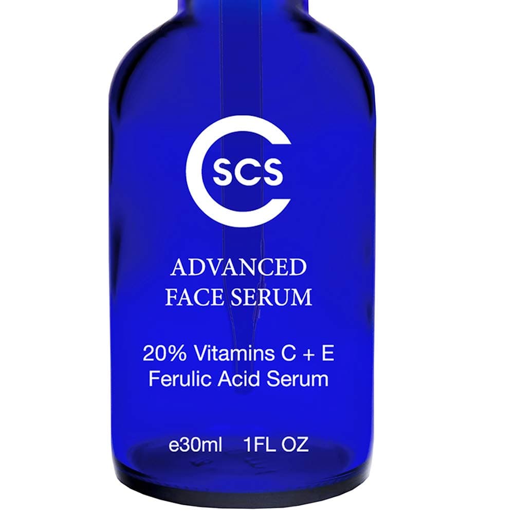 20% Vitamin C & E Ferulic Acid Serum for Face and Eyes - Rejuvenating Anti Aging Skin Repairer for Sun Damage, Dark Spots, Fine Lines, Crows Feet, and Wrinkles - Firms & Evens Out Skin Tone, 1 oz CSCS