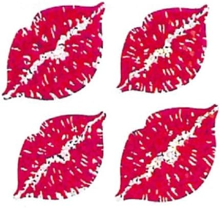 Jillson Roberts Prismatic Stickers, Mini Lips, Bulk Continuous Roll (BS7144)