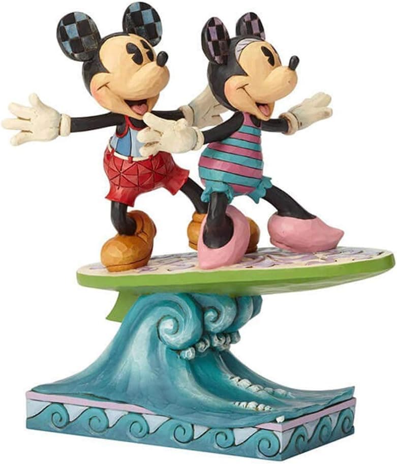 Enesco Jim Shore Disney Traditions Minnie and Mickey Surfboard Figurine 6001275