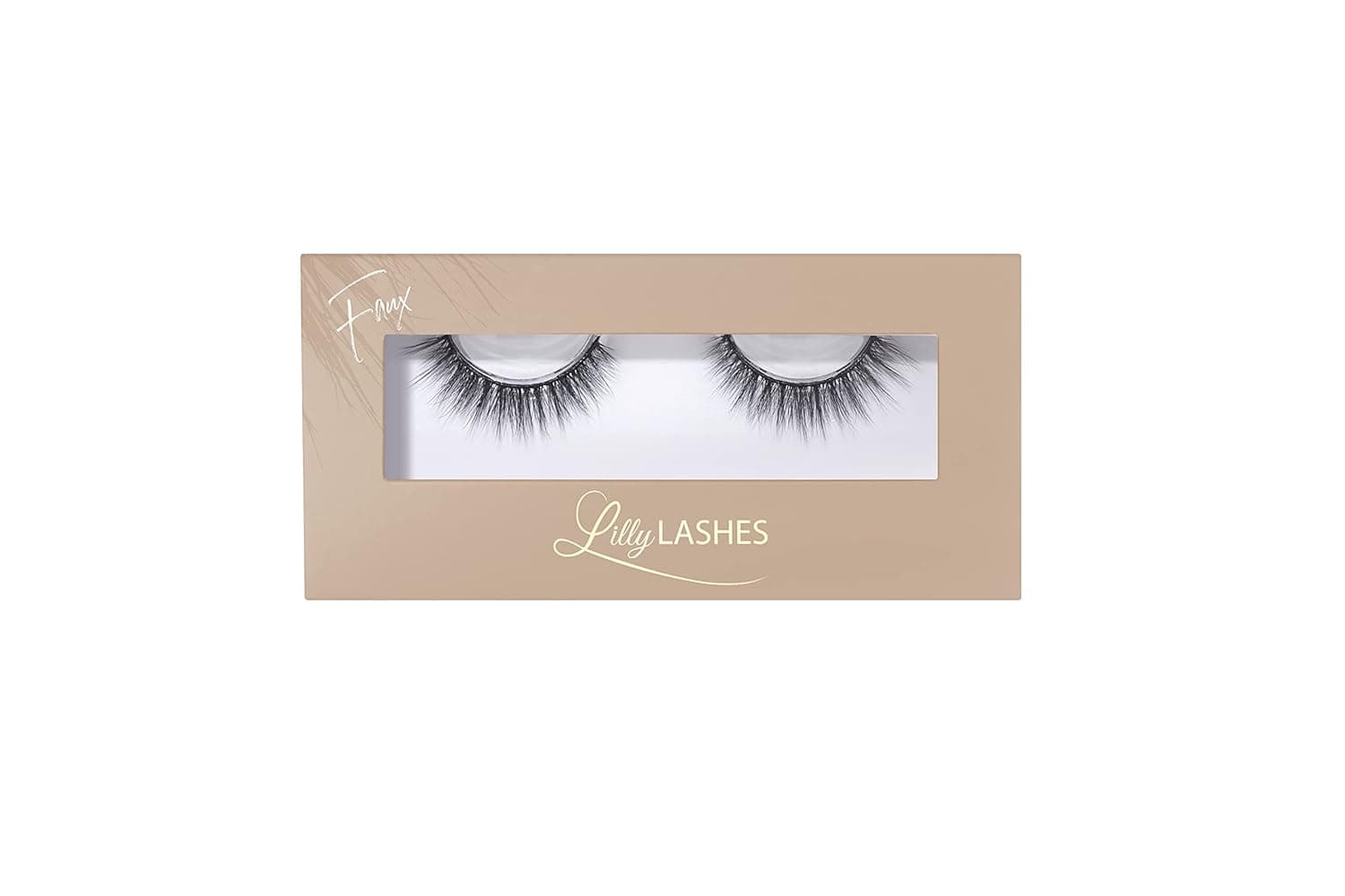 Lilly Lashes Everyday Bare It All Faux Mink Lashes False Eyelashes Natural Look Faux Cat Eye Lashes Mink Fake Eyelashes To Be Worn With Eye Glasses Natural lashes 13 mm Reusable Up to 20 Times
