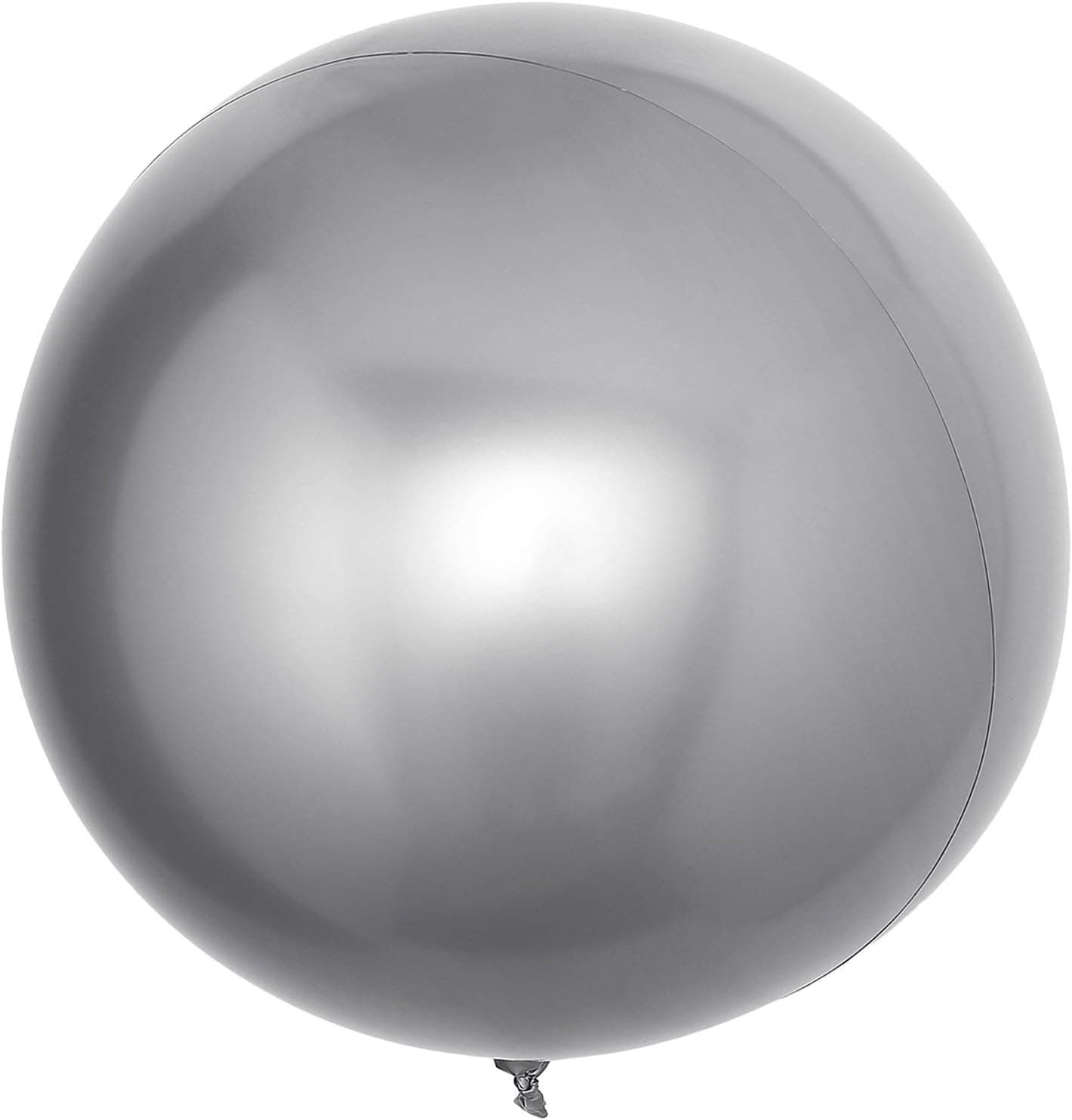 Reusable Vinyl Balloons - 30" | UV protected | Silver | Round Sphere | 2 Pcs.