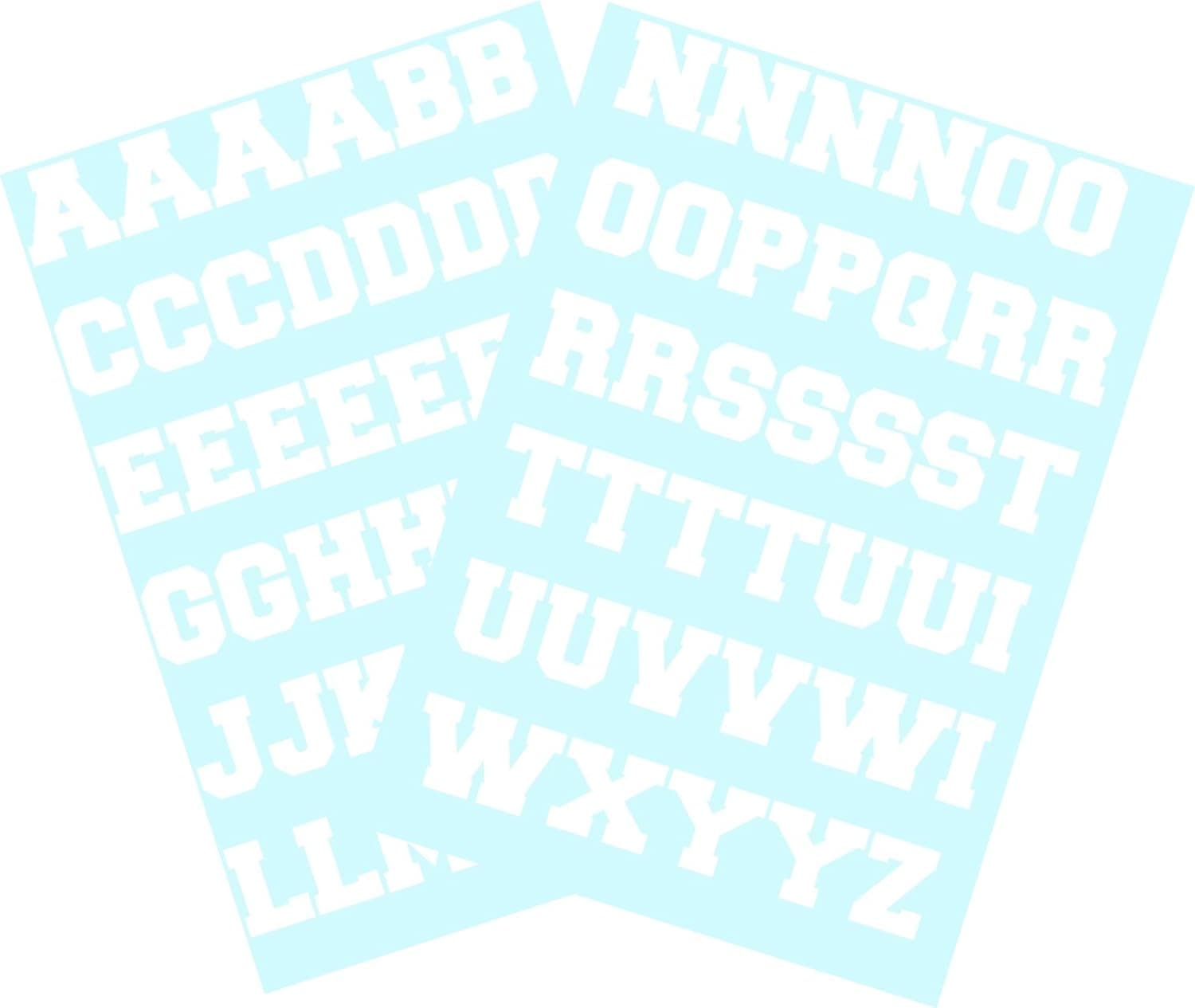Sports Helmet Letters Only 1" by Chalkallaboutit® Baseball, Hockey, Football and Lacrosse