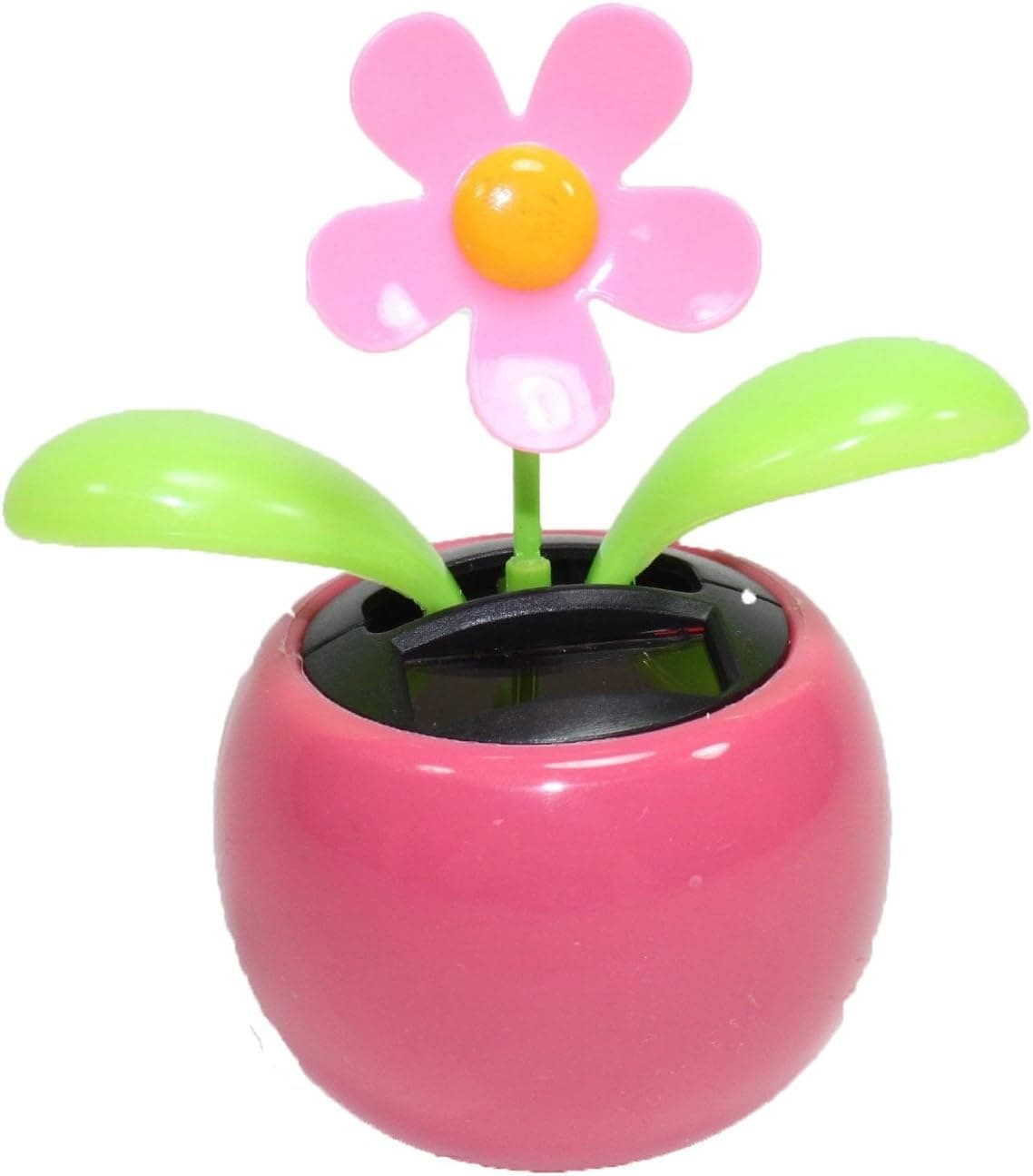 KT Solar Powered Happy Dancing Flower in The Pot - A Pink in a Pink Pot