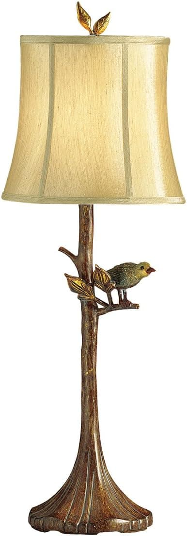 Kichler 70282 The Woodlands 29.5-Inch Portable Table Lamp, Light Caramel Soft Back Shade