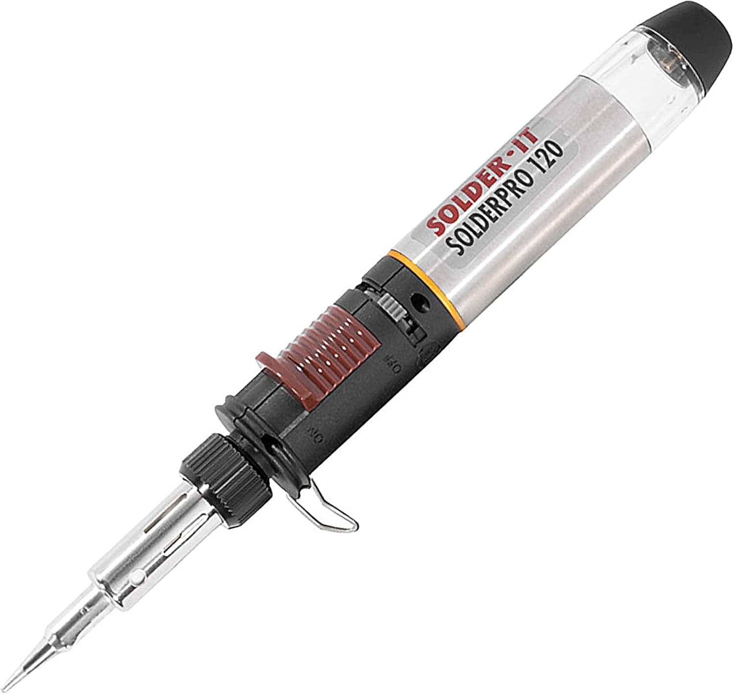 Solder-It SolderPro-120 (PRO-120) Butane Soldering Iron | Cordless and Portable Soldering Gun | Multi-Function Butane Heat Gun | Home Improvement Tools, Auto Repair, and Soldering Kit Essential