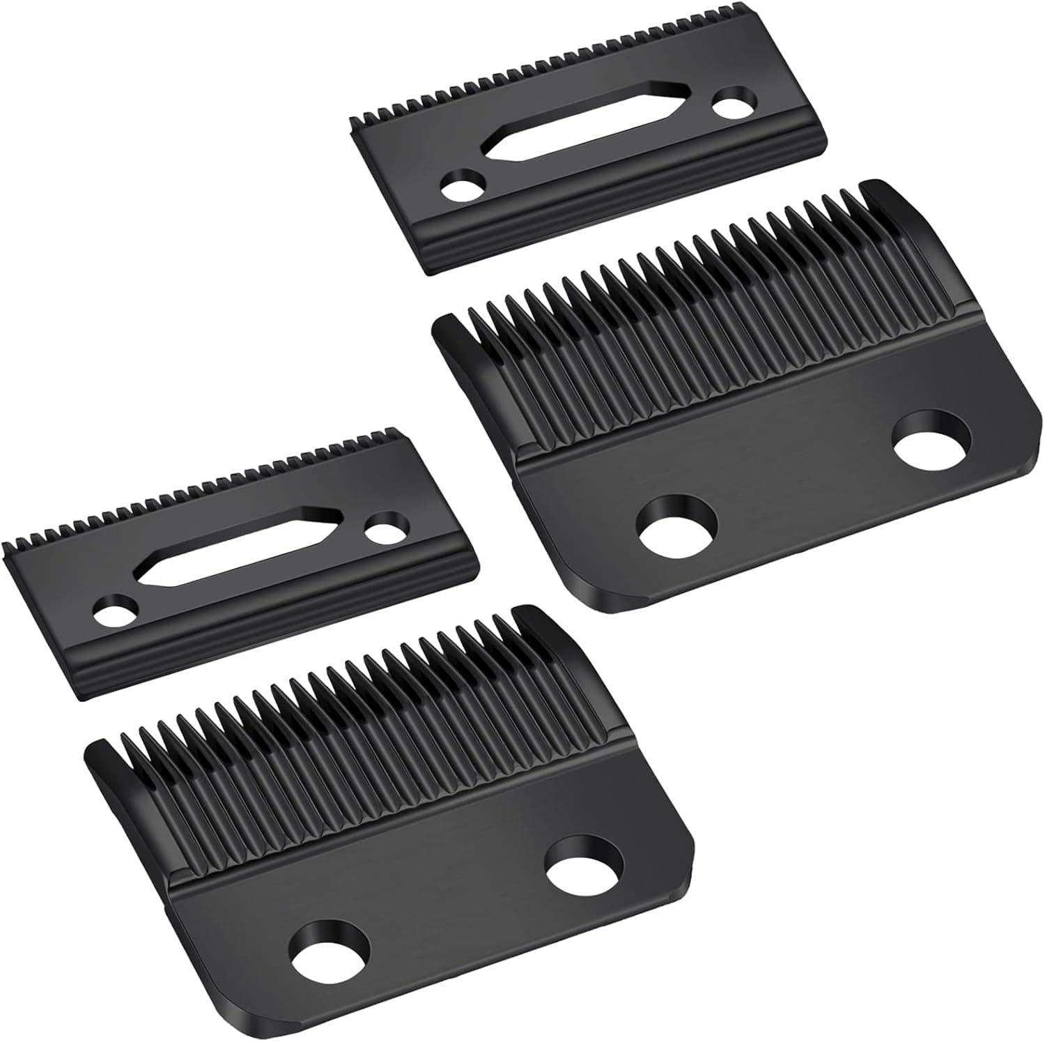 2 Sets Adjustable Clippers Blades, 2 Hole Hair Trimmer Replacement Blade (Black)