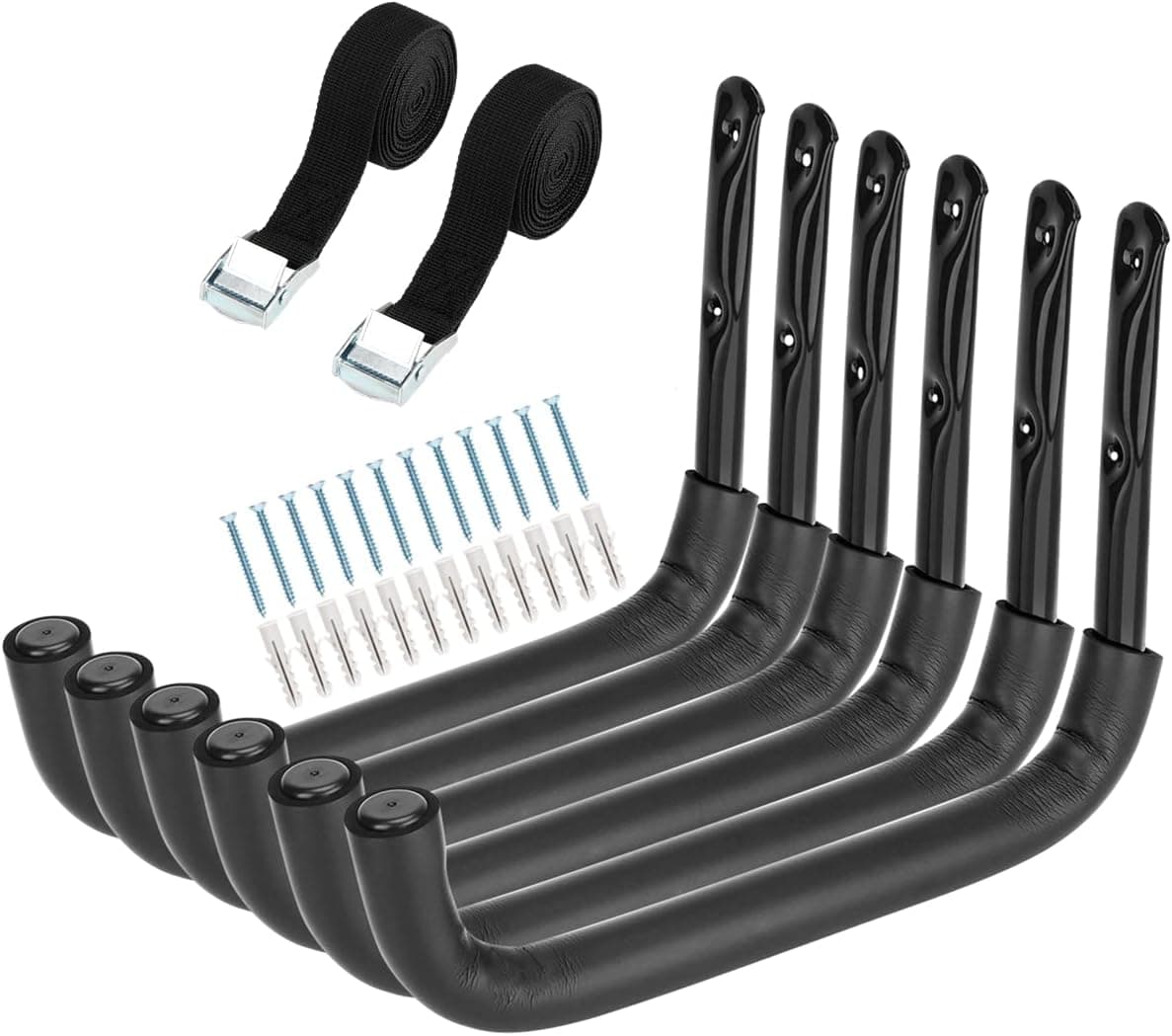 Heavdace 6 Pack Garage Storage Hooks Heavy Duty, 12.7Inch Wall Mount Storage Utility Hanger