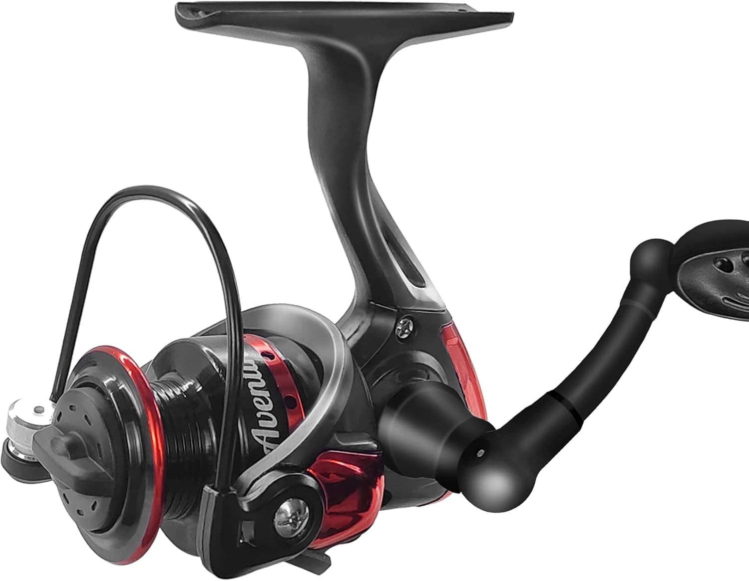 Aventik Ice Fishing Reel Smooth Easy Line Through High Feet Design Graphite 5.2:1 Gear Ratio Powerful Ultra Light Ice Reel