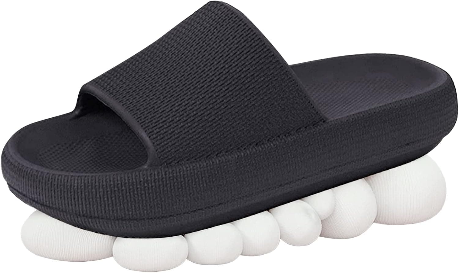 Feionusin Slides Sandals Slippers Massage Shower Super Soft Thick Soled Unisex Sandals Floor Non-Slip Quick Drying Slippers Open Toe EVA Platform Slippers for Women Men Indoor/Outdoor