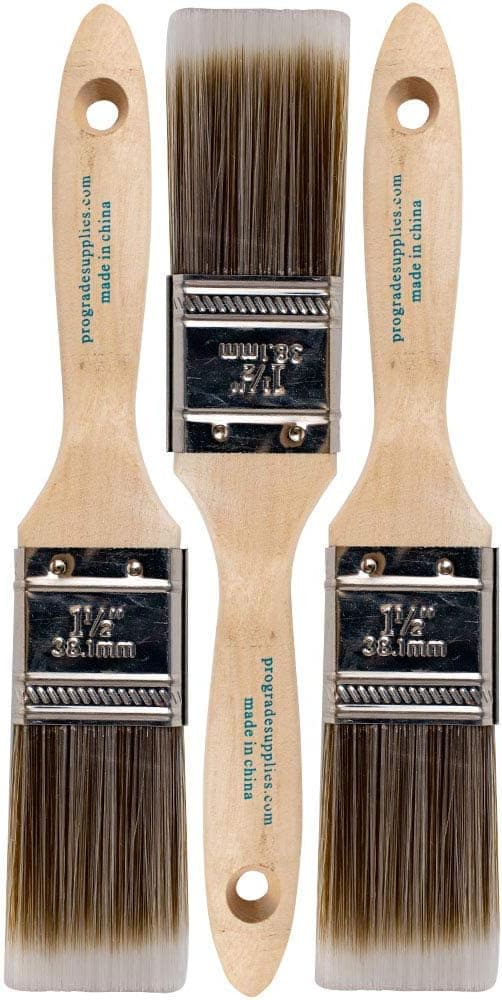 Pro Grade - Paint Brushes - 3Ea 1.5" - Brush Set