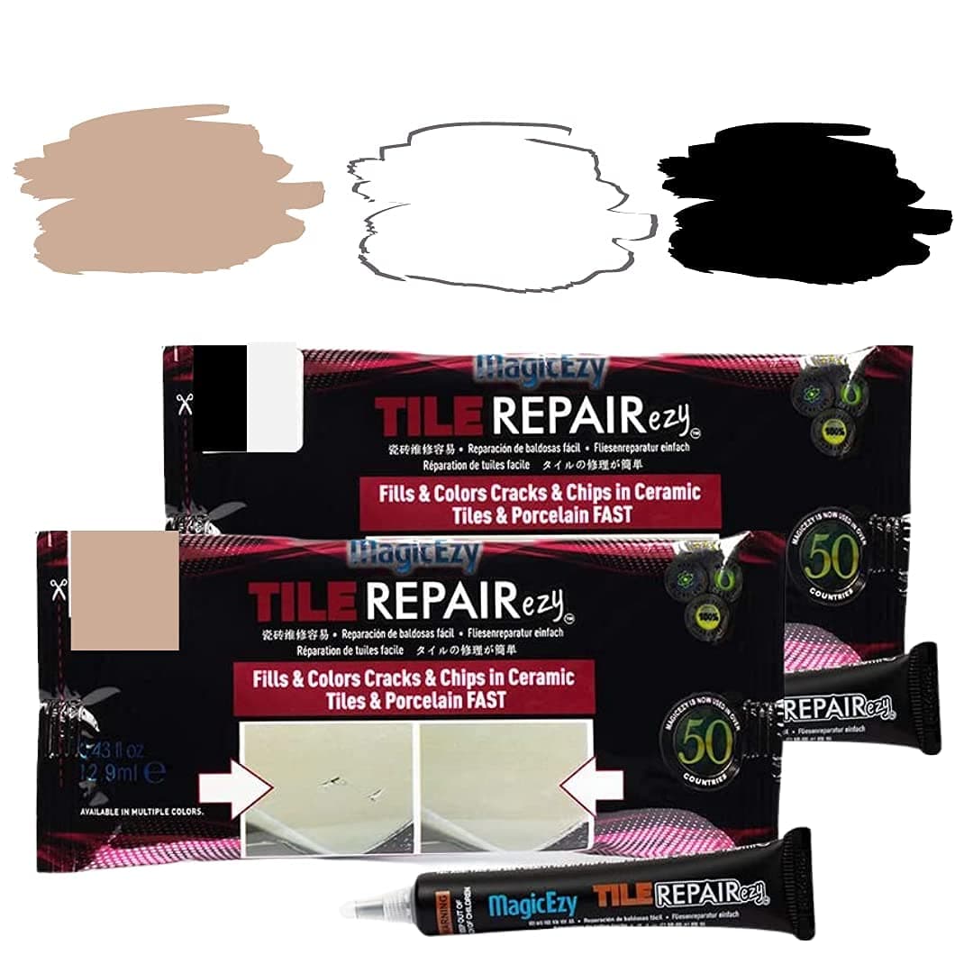 Beige, White, Black Bundle - MagicEzy Tile Repairezy