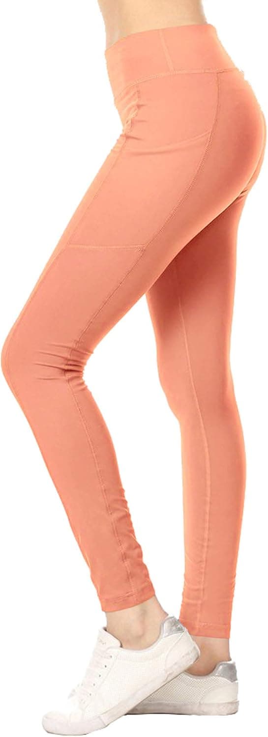 SOLMI Premium Activewear Yoga Leggings with Dual Side Pocket Detail