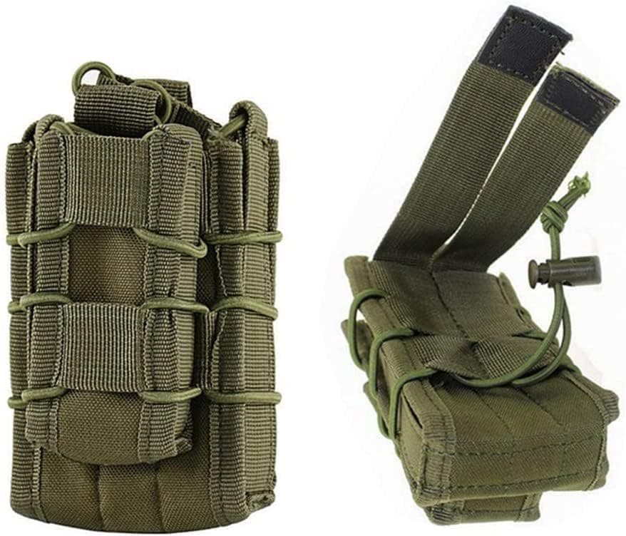 FIRECLUB Tactical Molle Magazine Pouch Open-Top Single Pistol Mag Pouch Cartridge Clip Pouch Hunting Bag