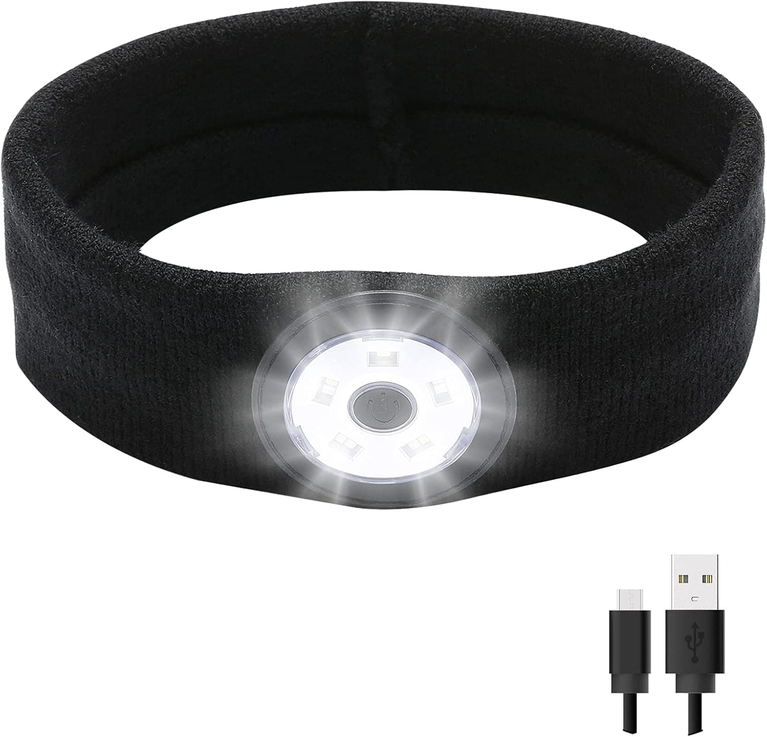 LED Headlamp Headband with Bright LED Light Lightweight- LED 3 Brightness Settings - Comfortable Perfect for Running ，Biking，Fishing， Outdoors Hunting,Camping,Hiking,Jogging,Walking